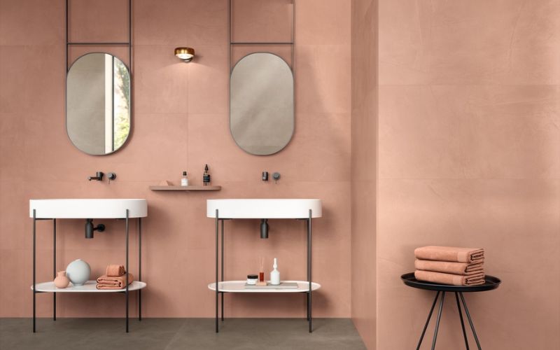 Gres porcellanato effetto marmo rosa: idee progettuali e soluzioni di design